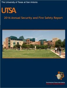 2016 UTSA Annual Security & Fire Report